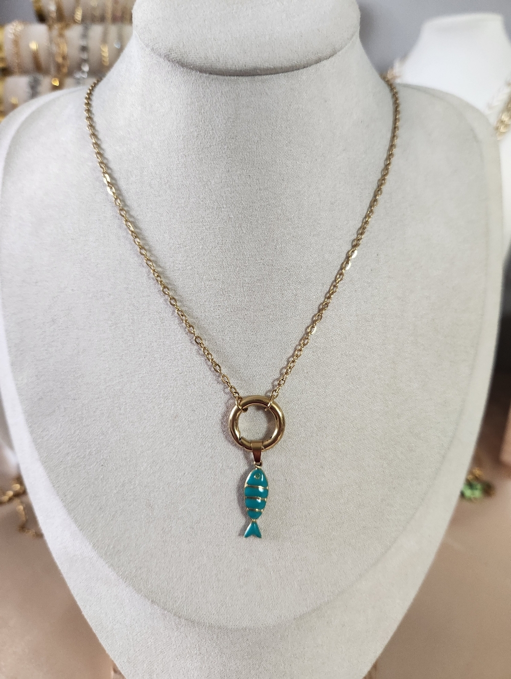 Fish Carabiner Necklace